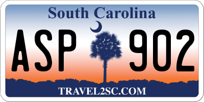 SC license plate ASP902