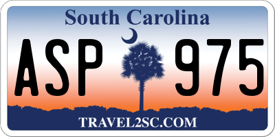 SC license plate ASP975