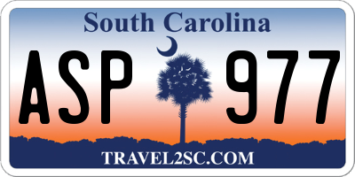 SC license plate ASP977