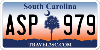 SC license plate ASP979