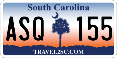 SC license plate ASQ155