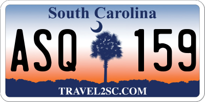 SC license plate ASQ159
