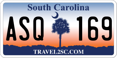 SC license plate ASQ169