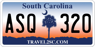 SC license plate ASQ320