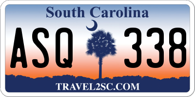 SC license plate ASQ338