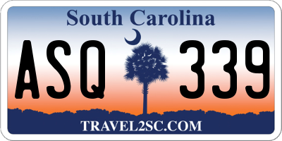 SC license plate ASQ339