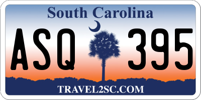 SC license plate ASQ395