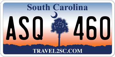 SC license plate ASQ460
