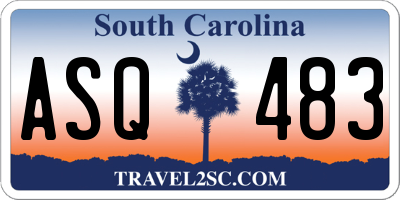SC license plate ASQ483