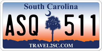 SC license plate ASQ511