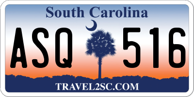 SC license plate ASQ516