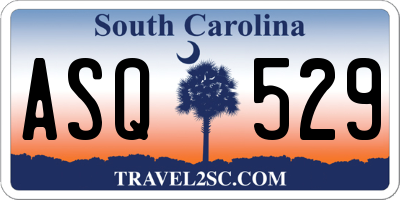 SC license plate ASQ529