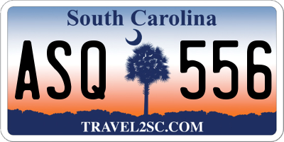 SC license plate ASQ556