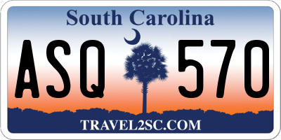 SC license plate ASQ570