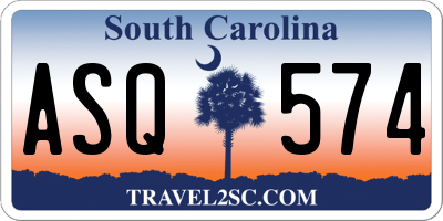 SC license plate ASQ574