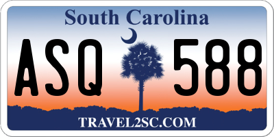 SC license plate ASQ588