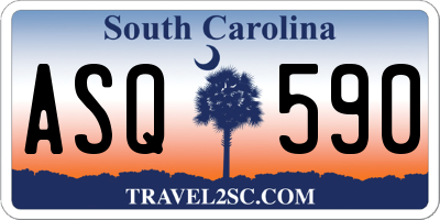 SC license plate ASQ590