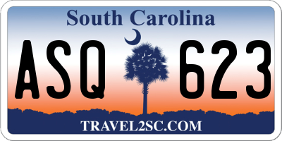 SC license plate ASQ623