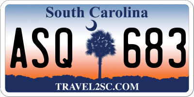 SC license plate ASQ683