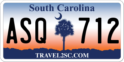 SC license plate ASQ712