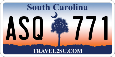 SC license plate ASQ771