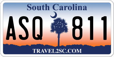 SC license plate ASQ811