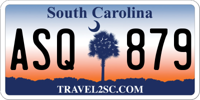 SC license plate ASQ879