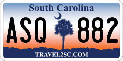 SC license plate ASQ882