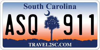 SC license plate ASQ911