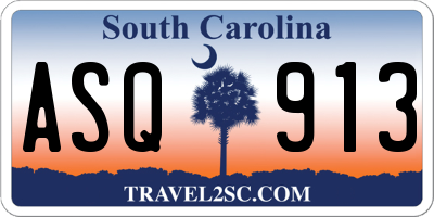 SC license plate ASQ913