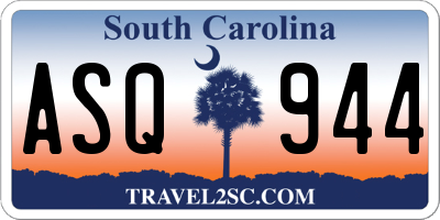 SC license plate ASQ944