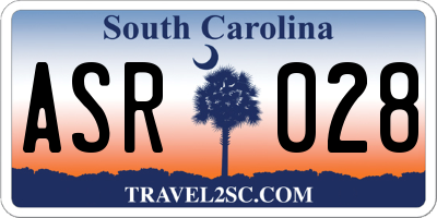 SC license plate ASR028
