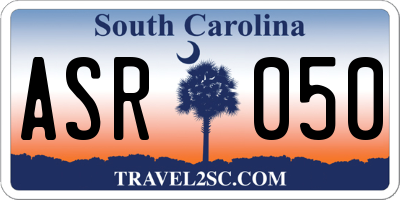 SC license plate ASR050