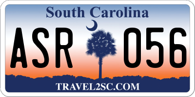 SC license plate ASR056