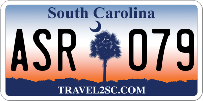 SC license plate ASR079