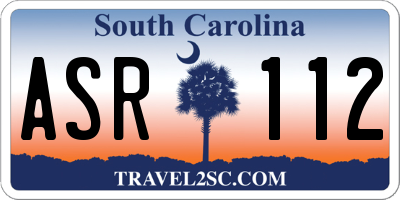 SC license plate ASR112