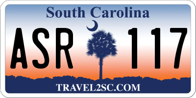 SC license plate ASR117