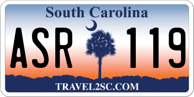 SC license plate ASR119