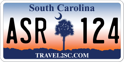 SC license plate ASR124