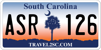 SC license plate ASR126
