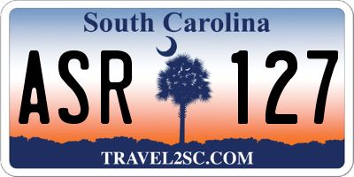 SC license plate ASR127
