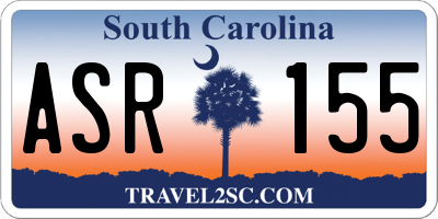 SC license plate ASR155
