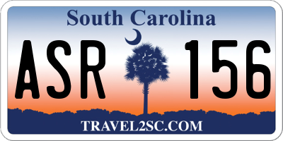 SC license plate ASR156