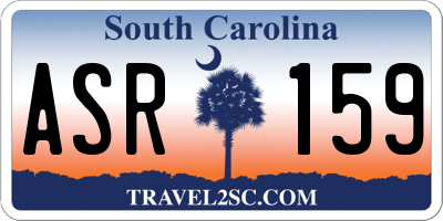 SC license plate ASR159