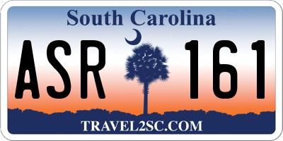 SC license plate ASR161
