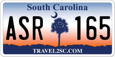 SC license plate ASR165