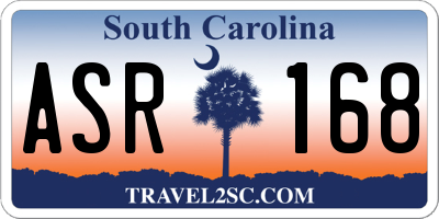 SC license plate ASR168