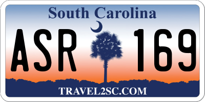 SC license plate ASR169