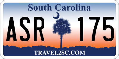 SC license plate ASR175
