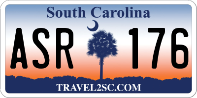 SC license plate ASR176